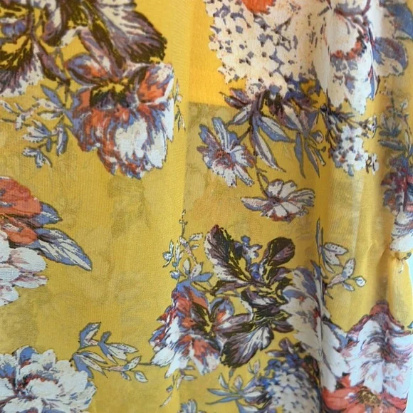 Prom Girl yellow maxi dress .. slight high low hem - Picture 2 of 6